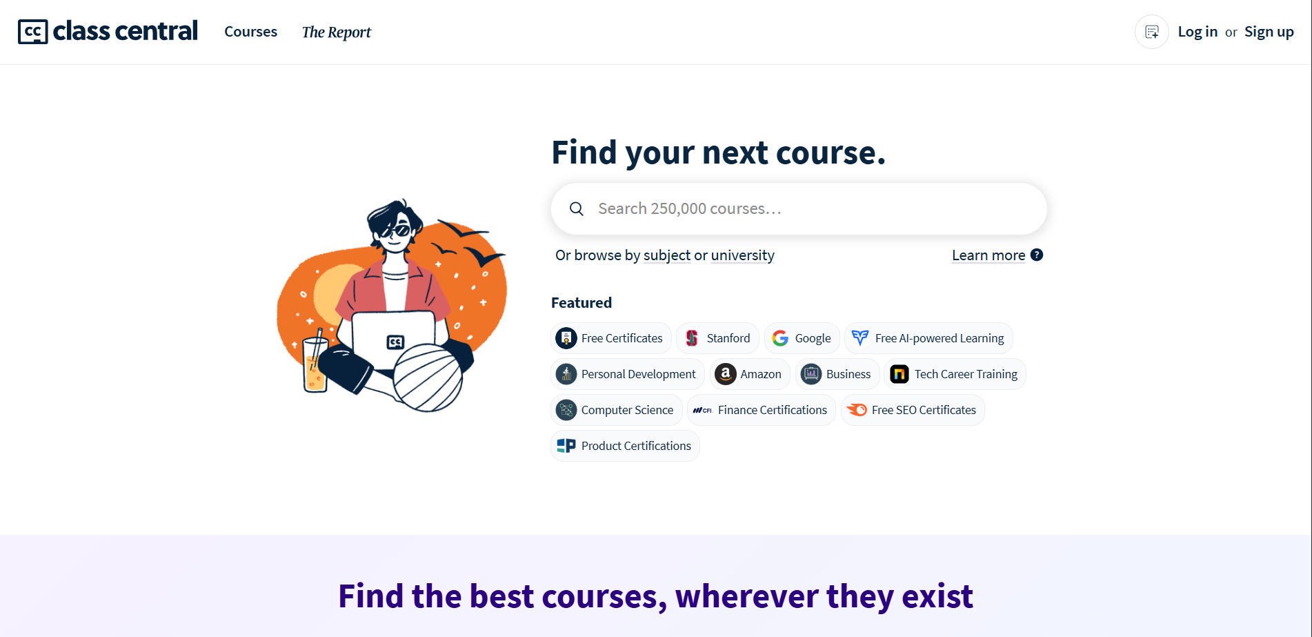 Class Central: Portal Belajar Online Gratis dari Kampus & Platform Dunia